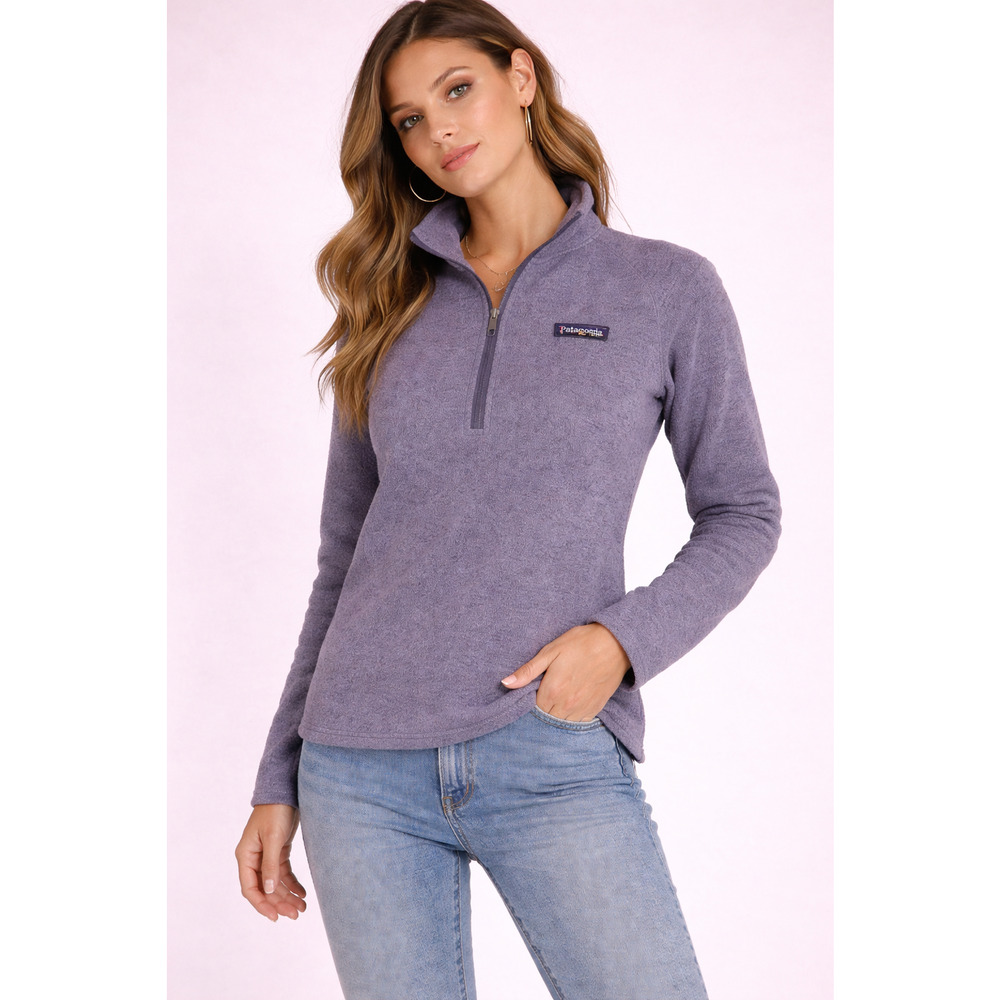 Patagonia Better Sweater 1/4 Zip Fleece Xs Purple Gray Pullover Cozy